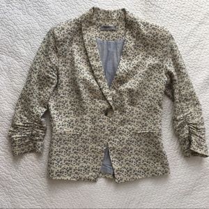 Olivia Moon Cream Floral Blazer